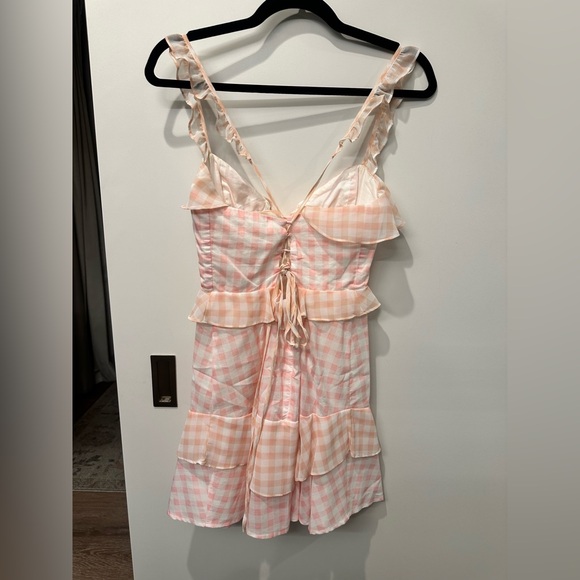 For Love And Lemons Pink and White Mini Dress - Picture 5 of 5